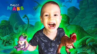 Мультик про динозавров для детей 🦖 Книга про динозавра и игрушка Тиранозавр Рекс ✨