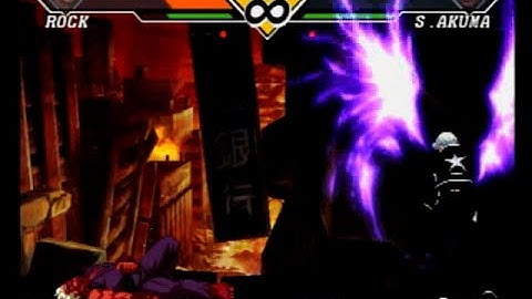 Capcom vs. SNK 2: Mark of the Millenium 2001 - (Rock) Final Boss Battle vs. Shin Akuma & finale