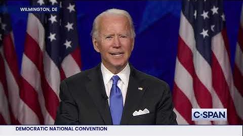 Joe Biden Acceptance Speech at 2020 Democratic National Convention
