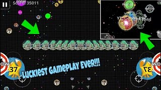 INSANE HACKED ICE-TRICKSPLIT+ LINESPLIT?! LUCKIEST GAMEPLAY EVER! // AGAR.IO-NEBULOUS GAMEPLAY