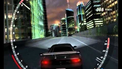 Nfsu2 - Bayview Bridge RX-7 4 gear wheelie - 18.68