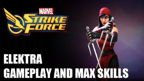 Elektra Max Skill Gameplay - Marvel Strike Force