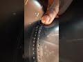 TONGUE STITCHING OF A LOAFERS. #handcraftedshoes #handmadeshoes #shoemanufacturing #shoeproduction