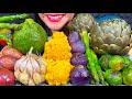 ASMR ROASTED VEGGIE PLATTER *MAKAN SAYURAN PANGGANG भुनी हुए सब्जियां MUKBANG MASSIVE Eating Sounds