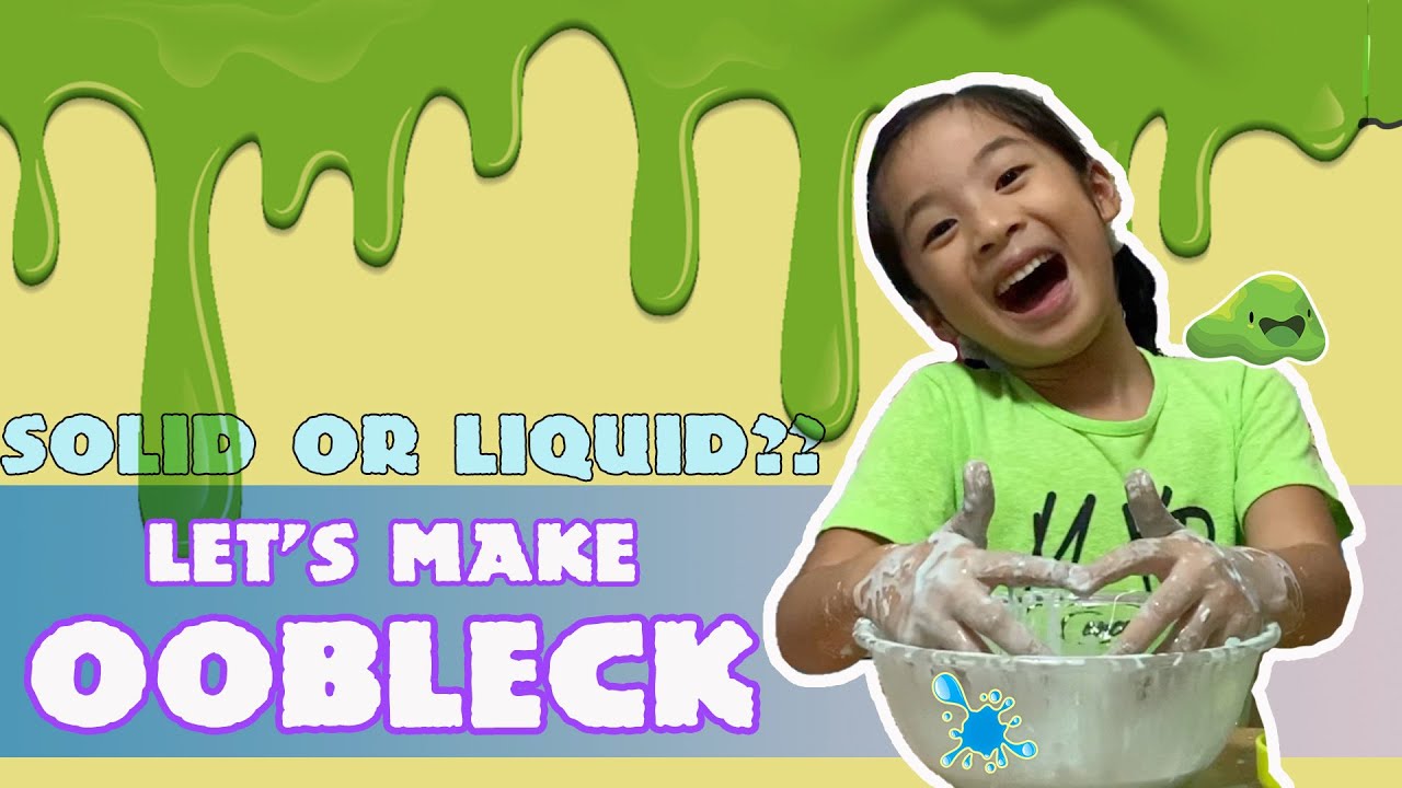 How To Make OOBLECK | DIY Slime at Home | ECQ | Science Experiment ...