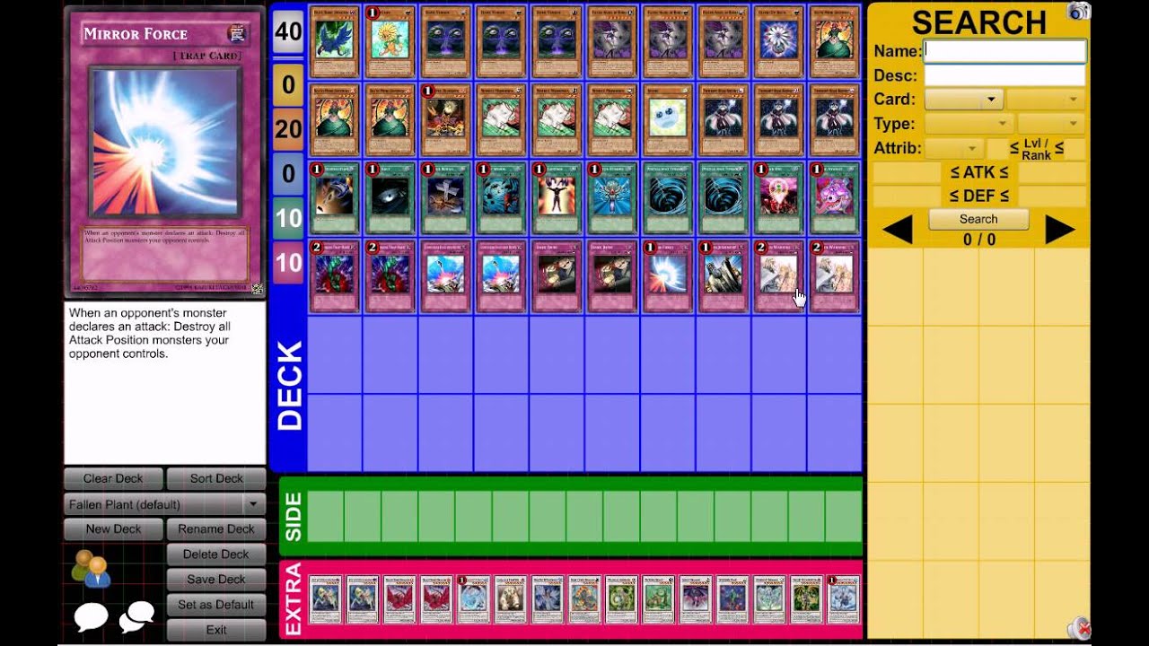Dueling network Deck Profile Fallen Rose Deck YouTube