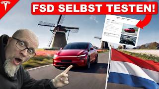 Jetzt möglich in Holland: Selbst Tesla FSD testen! (Neue Supervised Videos) 🇳🇱🔥🙌