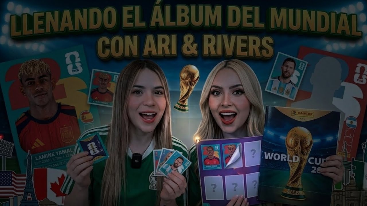 Ari Rivers Logo ARI & RIVERS LLENANDO EL ÁLBUM DEL MUNDIAL 🍓🐥 (PARTE 2/2) - YouTube