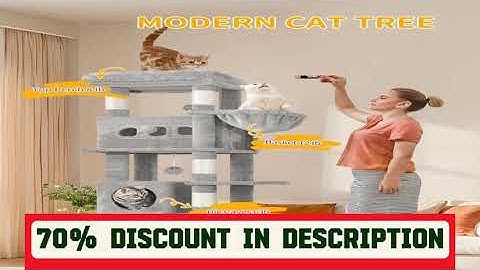 A must-have product! Hzuaneri 170 cm Large Cat Tree, Cat Tower for Maine Cat, Multi-Level Scratchi