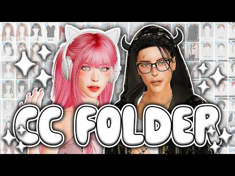 Sims 4 FEMALE & MALE cc folder 2026 CLEAN & ORGANIZED // asian