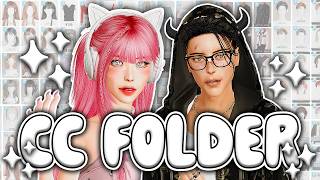 Sims 4 FEMALE & MALE cc folder 2026 CLEAN & ORGANIZED // asian style cc pack