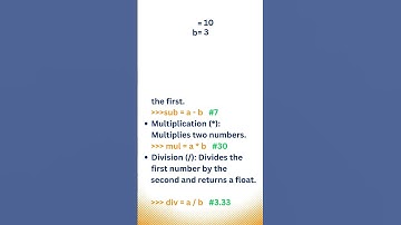 Basic Arithmetic Operations in Python