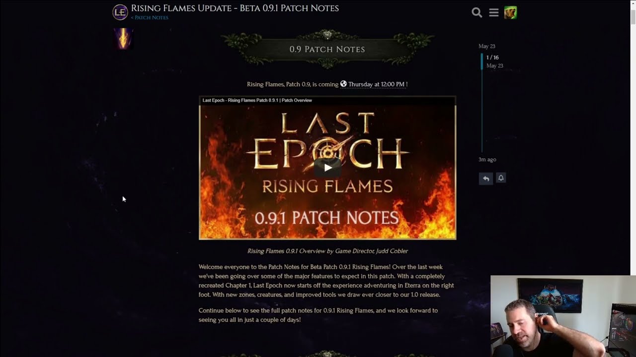 Last Epoch 0.9.1 Patch Notes Full Read