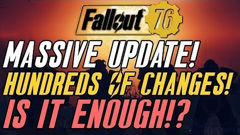 Fallout 76 MASSIVE UPDATE! Special Respec! CAMP Improved! Hundreds of Fixes! #Fallout76