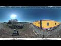 360 Degree VR Video - Big Boy 4014 and 844 Steam Locomotives Underway