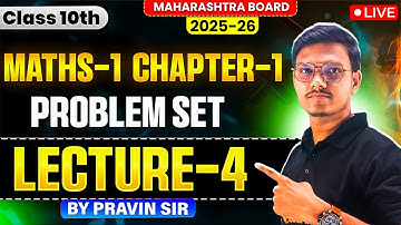 Lecture 4 - Linear Equation in two variable - Problem Set | 10th Math 1 Chapter 1 | Pravin Sir