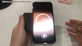 5000mAh Magnetic Power Bank for iPhone 12/13/14 | Strong Magnetic & Digital Display