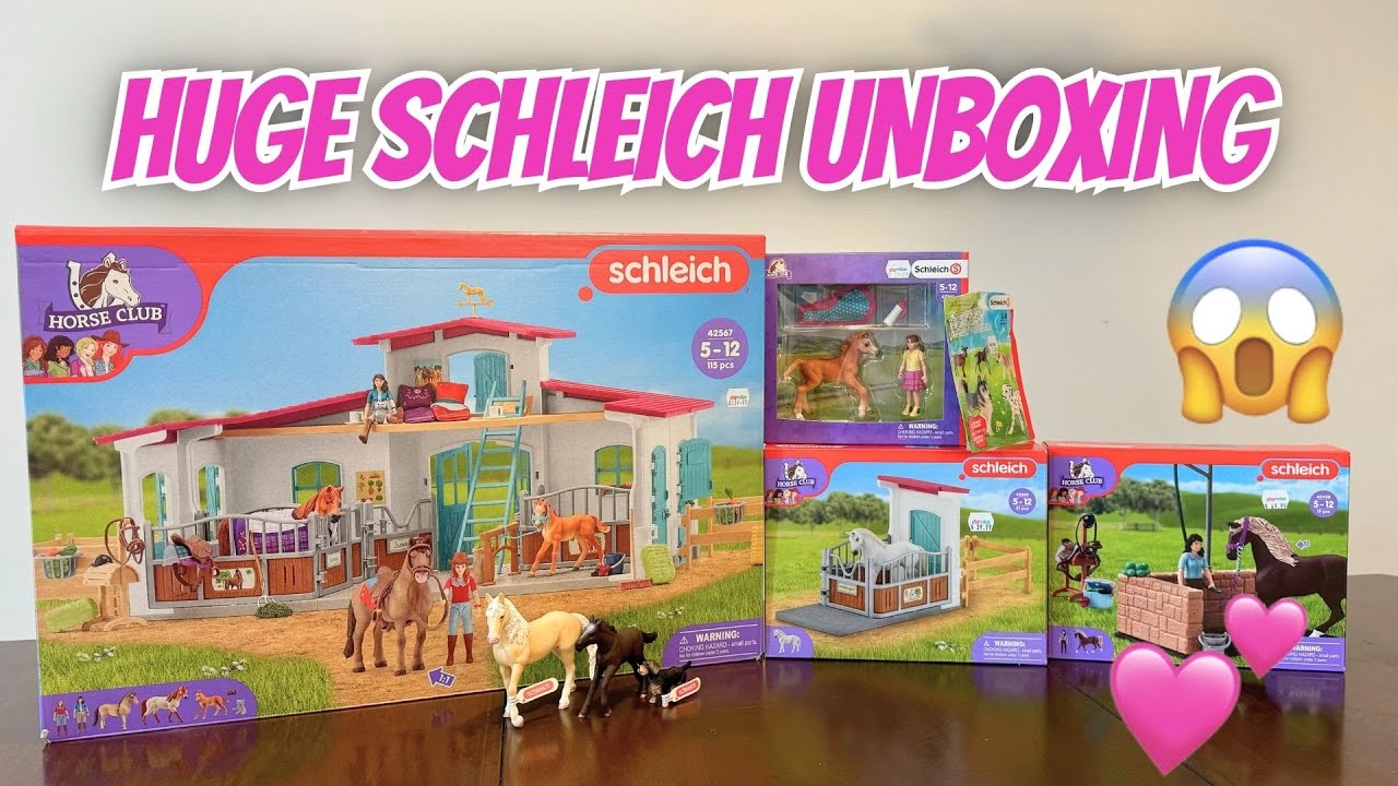 HUGE SCHLEICH UNBOXING ?!?! 🤩😱✨💖 *ASMR #unboxing #asmr