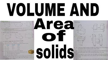 Area and volume of solids, 17.4 vedanta excel mathematics publication complete exercises.