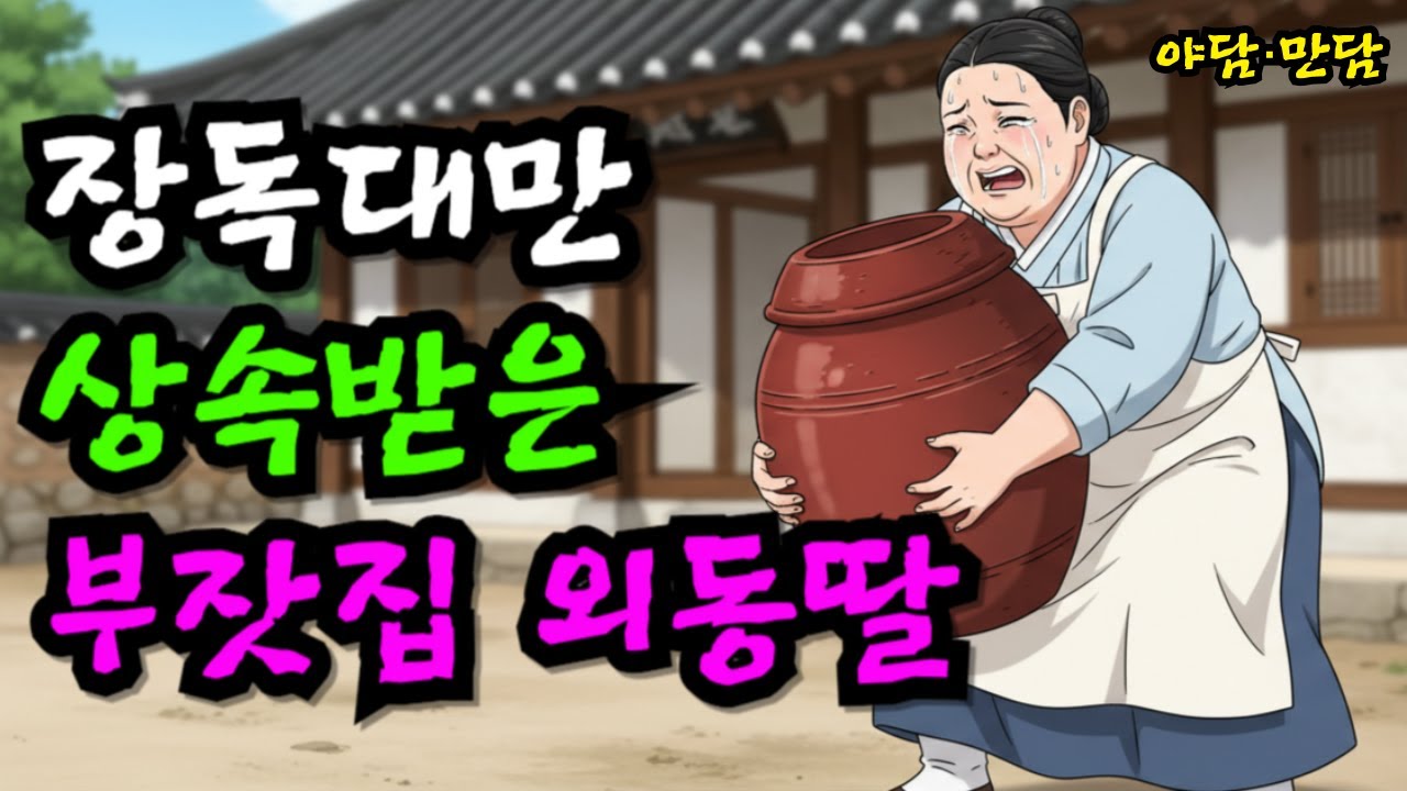 부잣집에서 고작 장독대 하나만 상속받은 외동딸 |야담|만담|전설|옛날이야기|사연