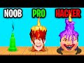 NOOB vs PRO vs HACKER In CANDLE CRAFT 3D!? (ALL LEVELS!)