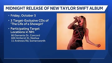 Taylor Swift album to be released at midnight at select New Hampshire Target stores