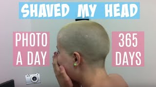Shaved My Head | Hair Growth In 365 Days | Timelapse