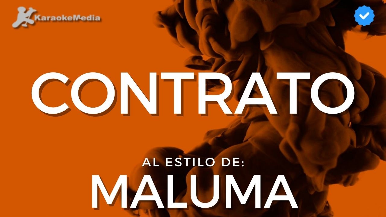 Maluma - Contrato (Karaoke)
