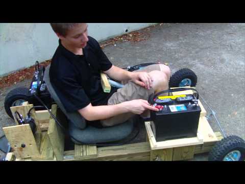 Electric Homemade Wooden Go Kart Run 3