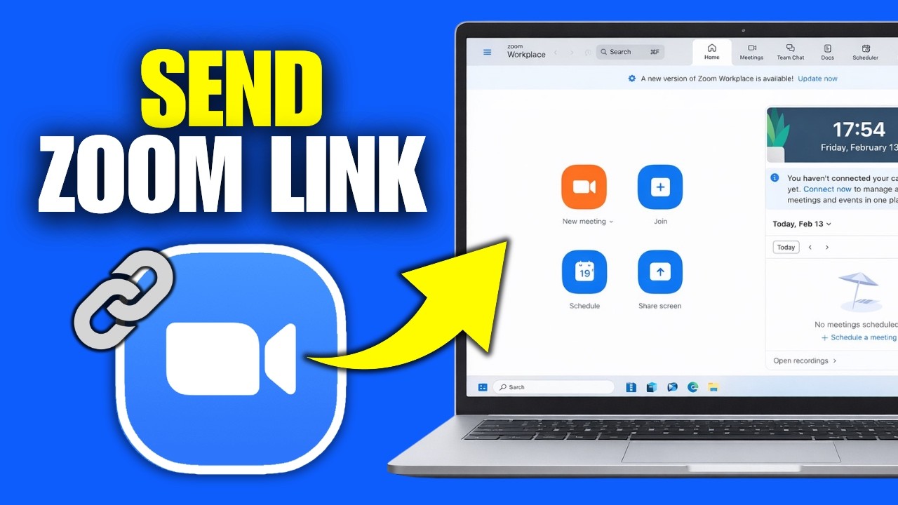 Zoom Link. Loading How To Send Link For Zoom Meeting In Laptop - YouTube