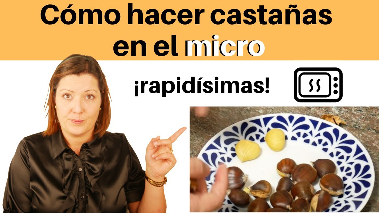 Cómo asar castañas en el microondas 🌰 #mujeresexpress - YouTube