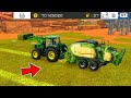Making Square Bales With 4 Player In Fs 18 Fs 18 4 Multiplayer Gameplay Timelapse
