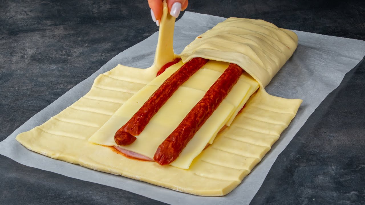 5 egyszerű hozzávalóból és egy leveles tésztából készült ízletes tekercs