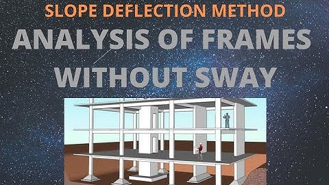 ANALYSIS OF SWAY FRAME WITHOUT SWAY | SLOPE DEFLECTION METHOD | KTU