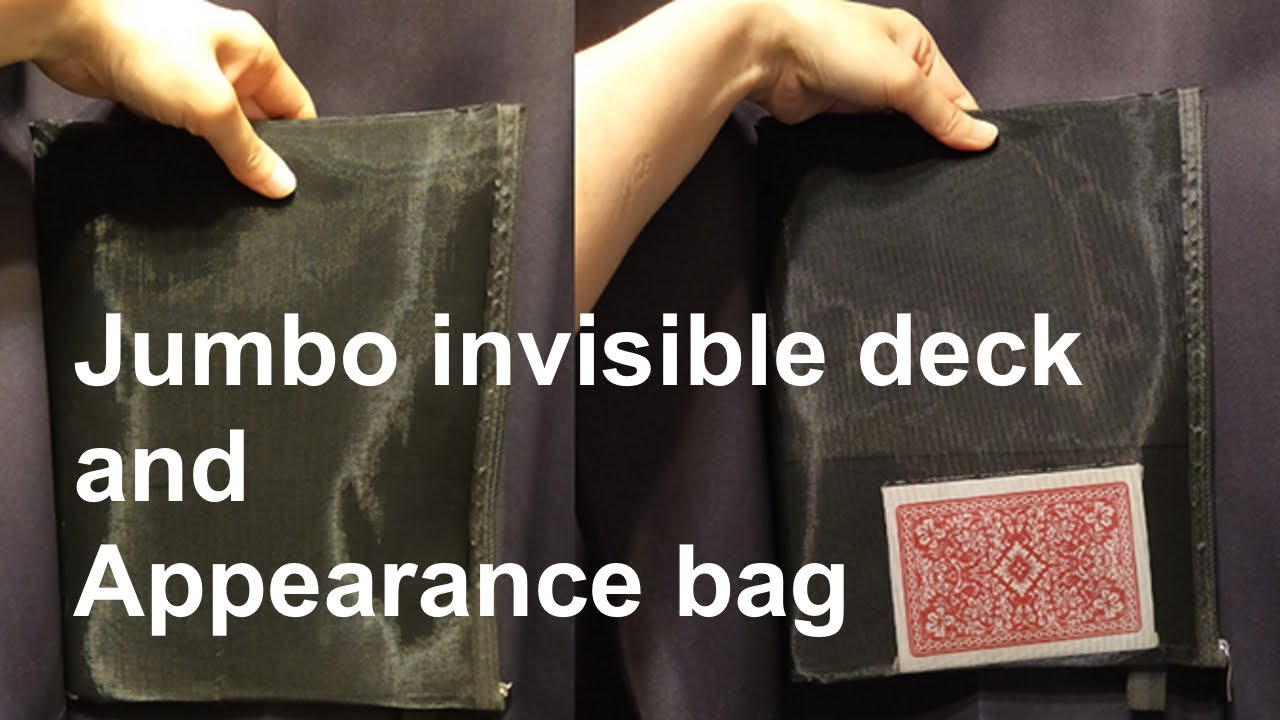 Jumbo invisible deck and Appearance bag - YouTube