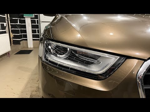 Audi Q3 - ремонт фар замена линз диодные линзы Expression