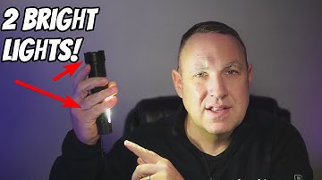 A76 Rechargeable Flashlight Review - 2 super bright lights!