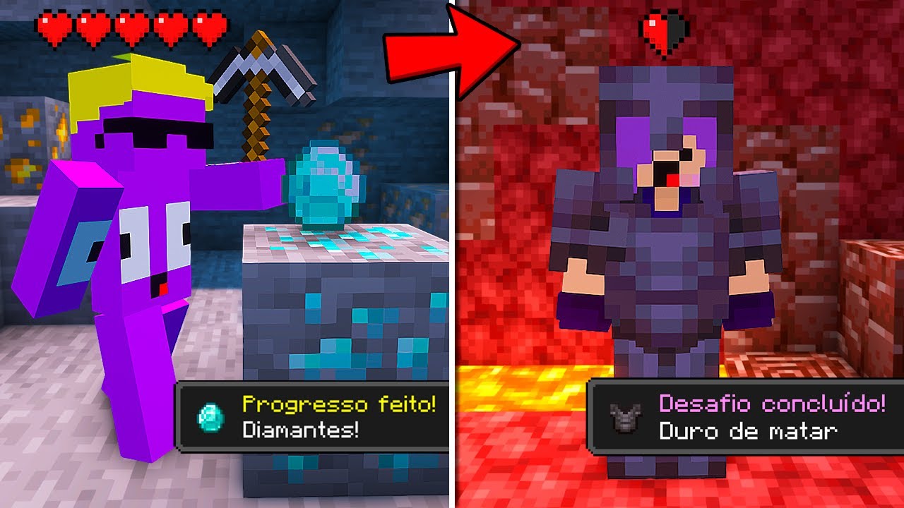 MINECRAFT MAS FAZER CONQUISTAS = PERDER CORAÇÕES!!!