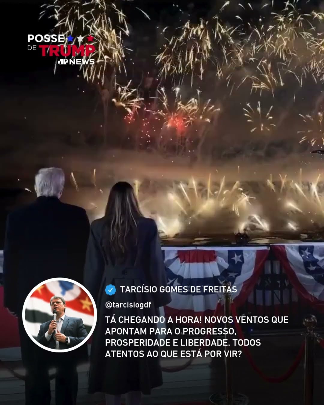 Tarcísio de Freitas celebra posse de Trump #shorts