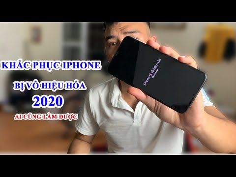 Khắc phục iphone bị vô hiệu hóa 2020