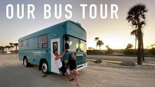 25' Bus Conversion | Our Tiny Home Tour by Birdie Venture 550,777 views 4 years ago 7 minutes, 42 seconds