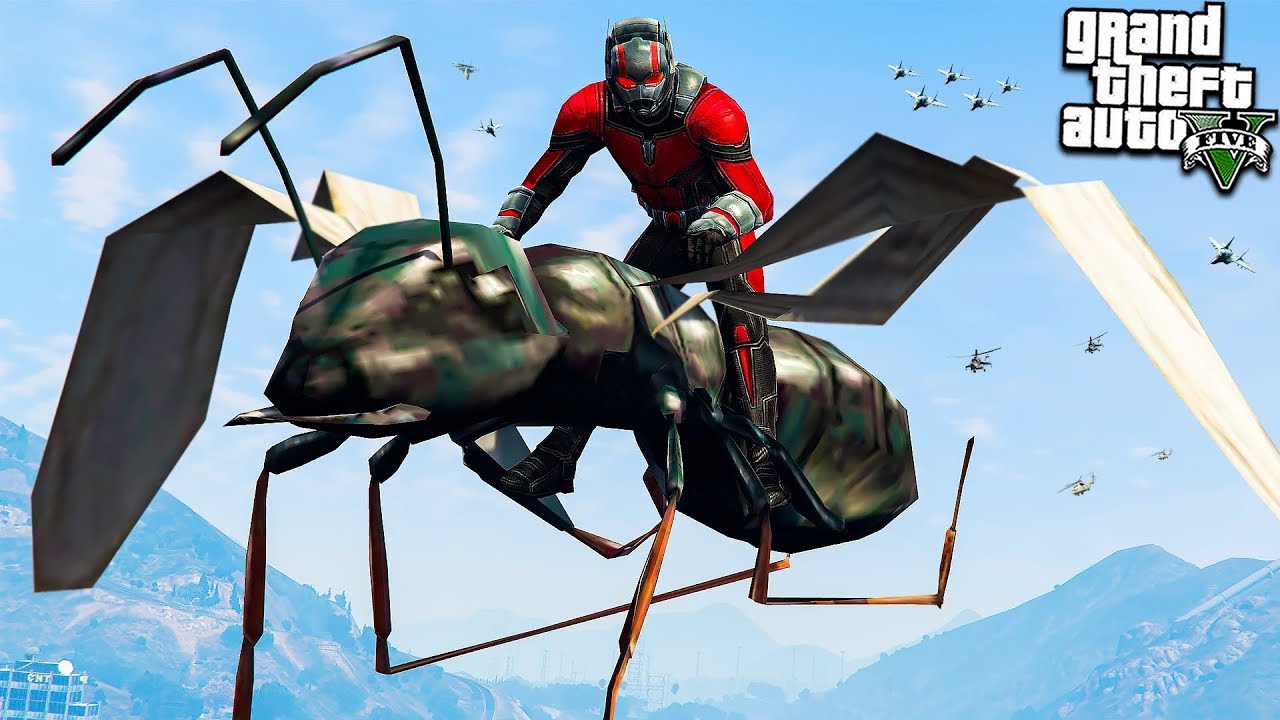 ЧЕЛОВЕК МУРАВЕЙ ИЩЕТ МСТИТЕЛЕЙ ФИНАЛ В ГТА 5 МОДЫ! ANT MAN ОБЗОР.