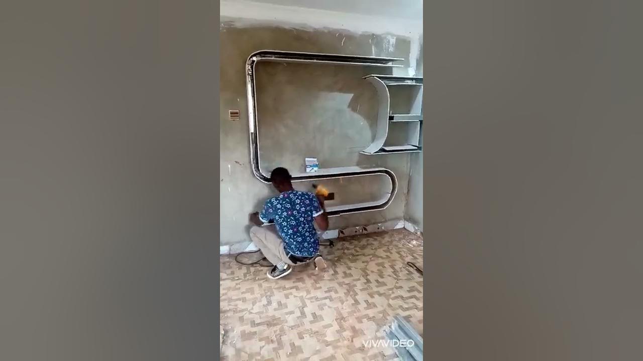 GYPSUM TV STAND 🇰🇪 simple and unique design ( inspired by