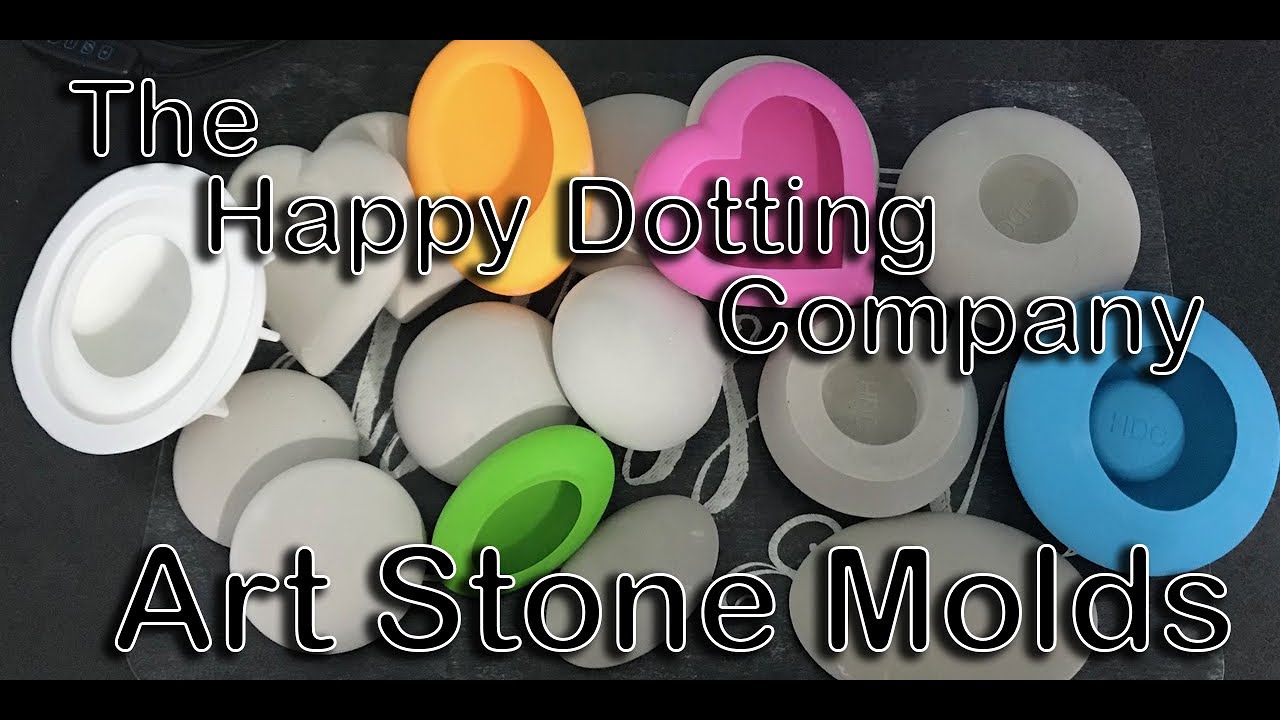 Silicone Molds - 6 pc Variety Art Stone Mold Set with Dome Template - Happy  Dotting Company - for Rock Crafts, Dotting, Mandala Art