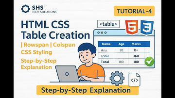 HTML Table Creation Step by Step | Complete Table Styling with CSS |FullStack Development Tutorial-4