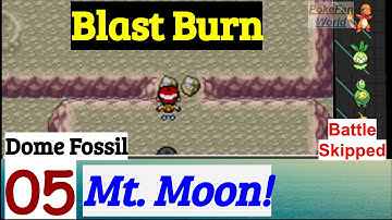 Pokemon Blast Burn Part 5 Dome Fossil In Mt. Moon | GBA Rom Hack