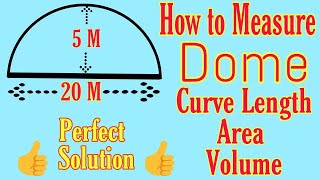 How to measure area & volume and Length of Dome, Anand Master Ji, Measure Length of Dome, Dome Area screenshot 3