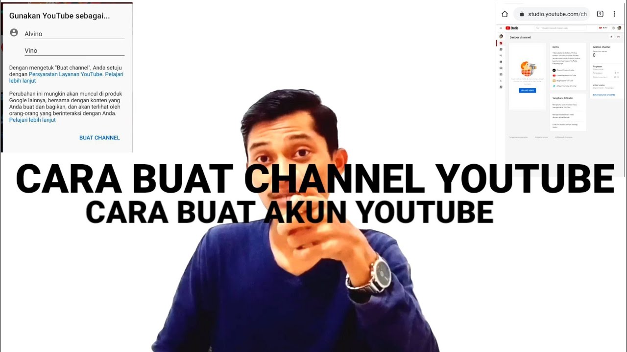  CARA  MUDAH  BUAT  CHANNEL YOUTUBE YouTube