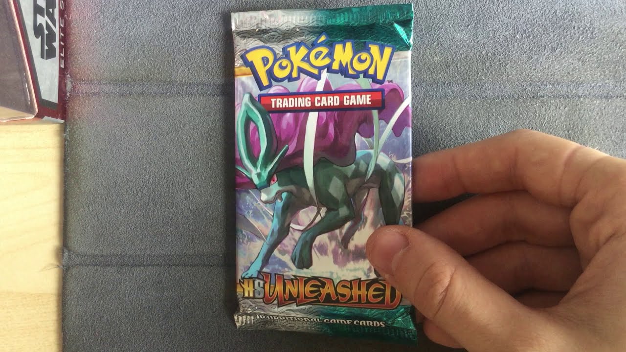 Pokemon Heart Gold Soul Silver Unleashed Booster Pack Opening