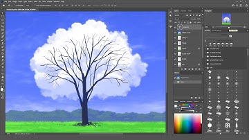 Photoshop Painting - Tree Cloud